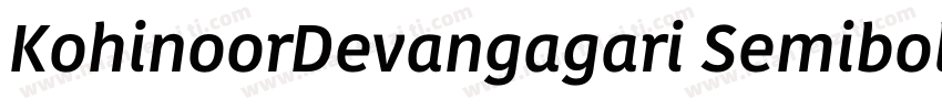 KohinoorDevangagari Semibold字体转换